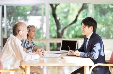 入居の相談の様子